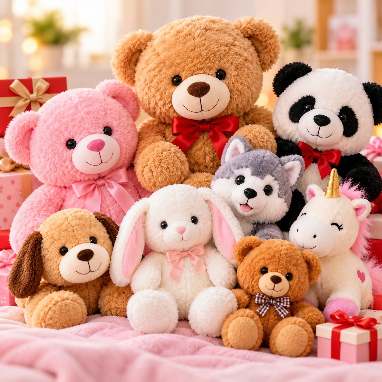 Cozy Plush Toy Gift Display